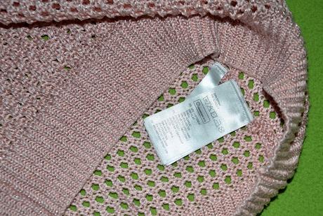 Dierkovaný sveter - krásny, staroružový, h&m,146