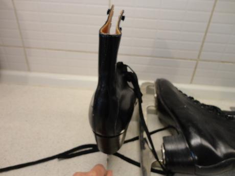 Korčule zimné - dámske krasokorčule, čierne, 23