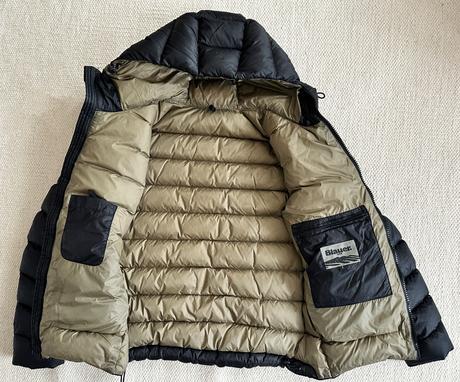 Blauer pánska zimná bunda, s