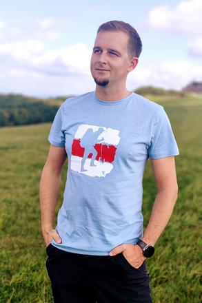 Pánske tričko - turista v značke, l / m / s / xl / xxl