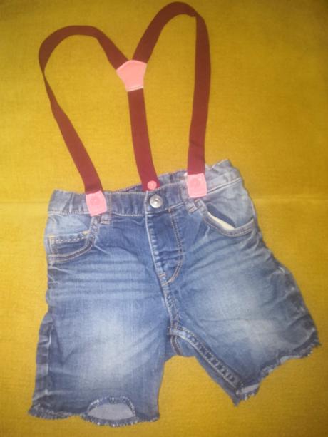 Riflove kratasy na traky, h&m,80