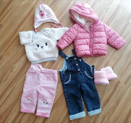 Oblečenie na zimu pre dievcatko, 68–80