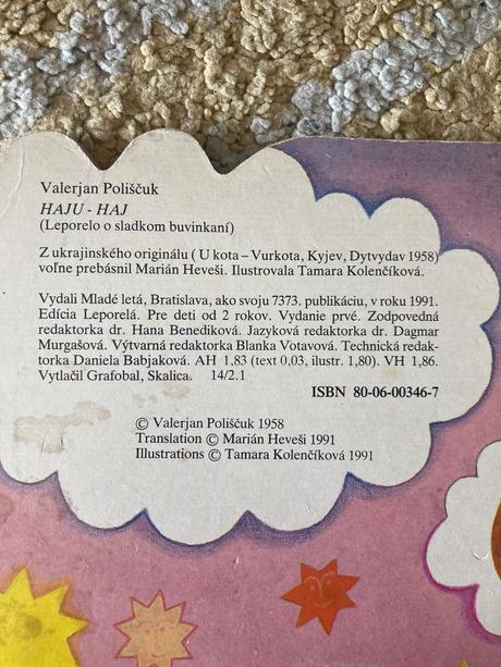 Haju - haj leporelo o sladkom buvinkaní (1991), 