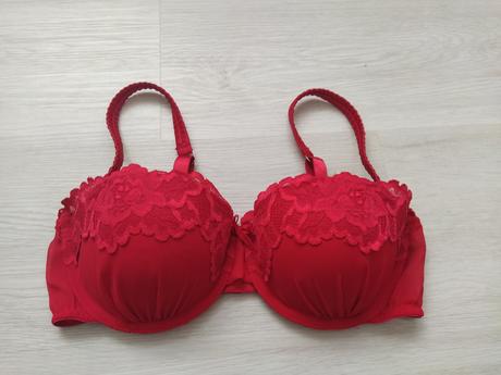 Červená podprsenka., h&m,80b