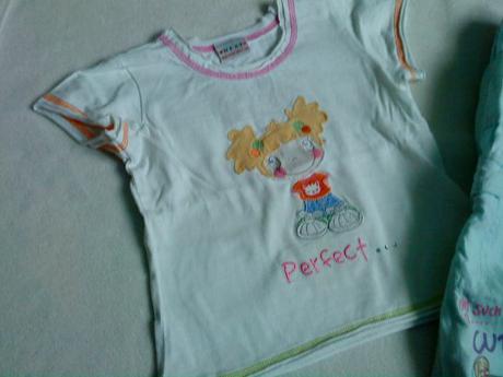 Tričko a nohavice s dievčatkom, 92