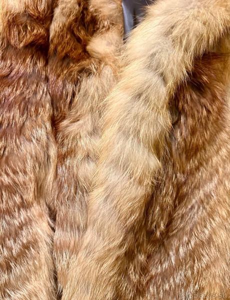 Dámsky dlhý kožuch z pravej kožušiny, l