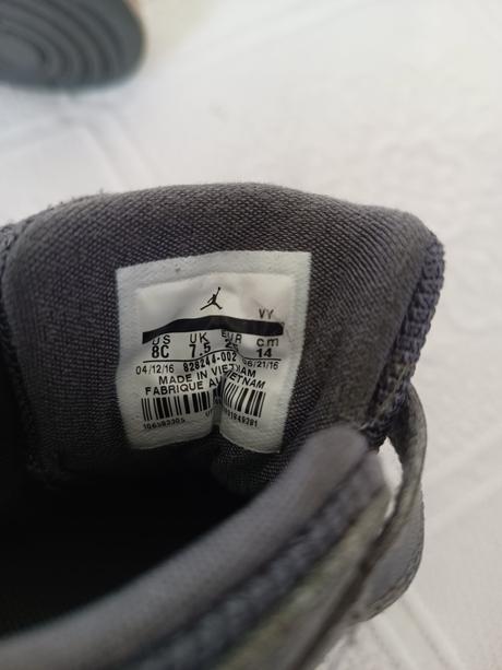 Air jordan 1 flight 4 premium gray vd 15,5 cm, air jordan,25