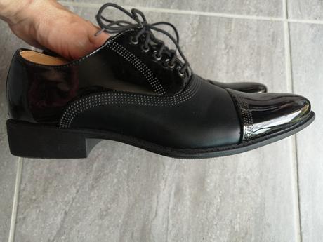 Pánske sviatočné topánky minke v40, vd 27 cm max, 40