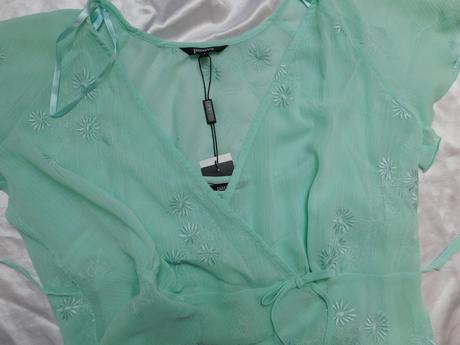 Pekna bluzka so spodnym topom, papaya,44