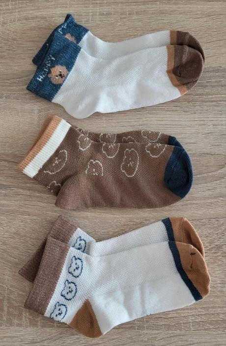 3ks kotníkové ponožky na 12-18 mesiacov, 80