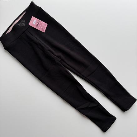 Dievčenské zateplené legíny so strieborným srdiečk, 146 / 152 / 158 / 164