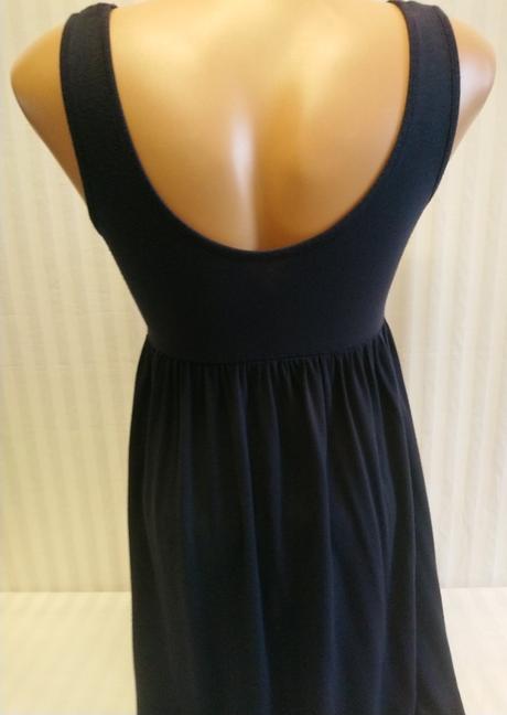 Dámsky čierno modrý topna ramienka, s