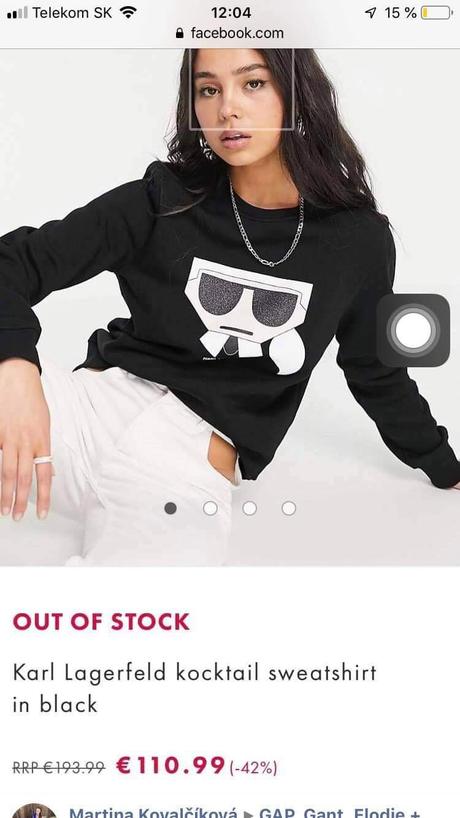 Mikina karl lagerfeld, l