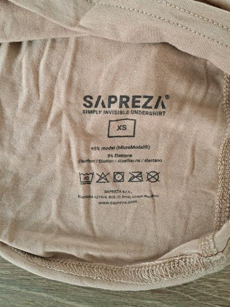 Neviditelne tricko proti poteniu sapreza, xs