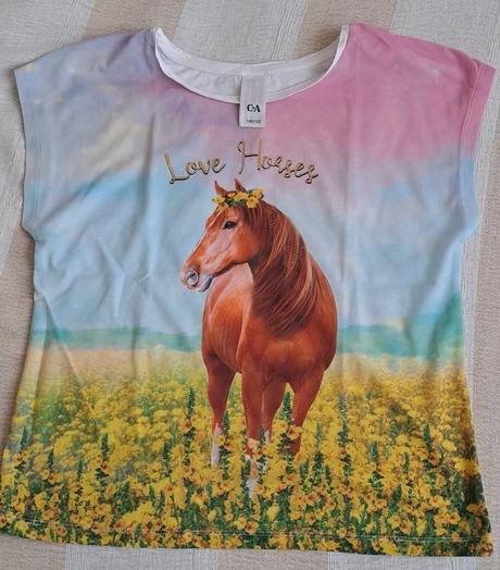 Tričko kôň 146, c&a,146