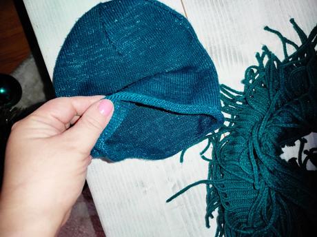 Trblietava ciapka+sal turban velmi pekny stav 8/12, h&m,146