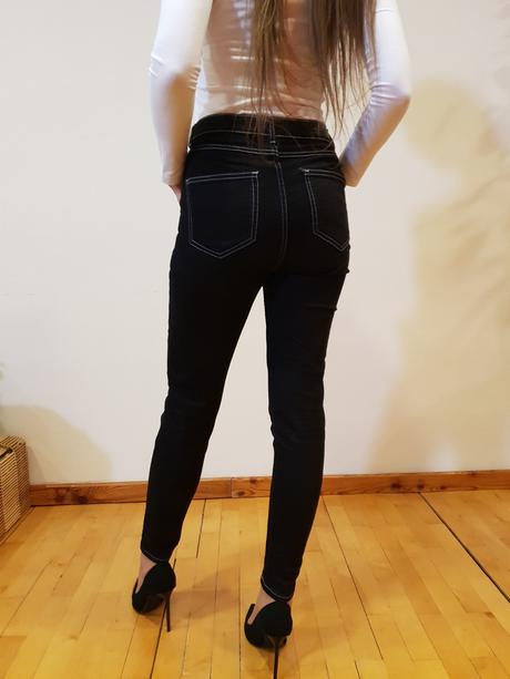 Dámske čierne rifle, reserved,36