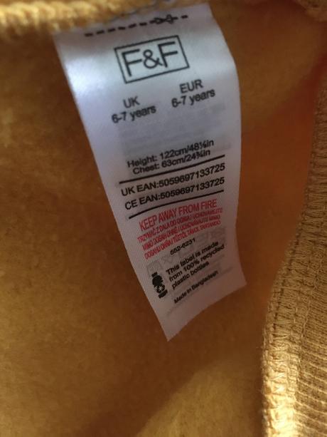 Mikina so zajkom 6-7. rokov, f&f,122