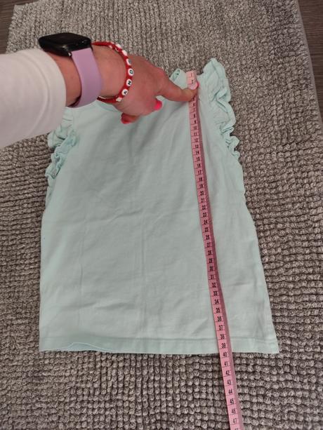 Tričko dievčenské s volánikmi veľ. 104/110, f&f,104