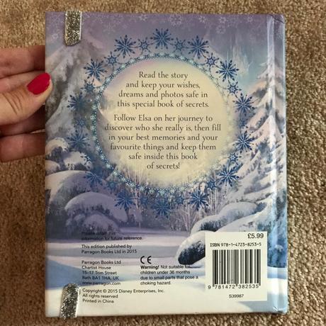 Kniha / dennik frozen v anglictine, 