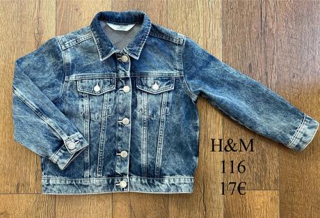 Riflová bunda h&m 116, h&m,116