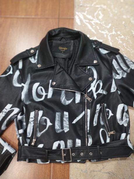 Štýlová koženkova bunda, m