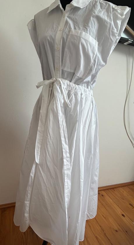 Košeľové šaty s viazaním, zara,l