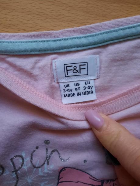 Dievčenské ružové tričko, f&f,98