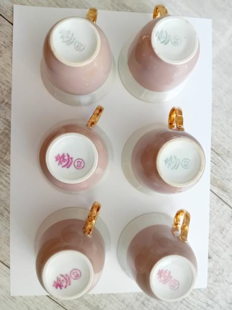 Porcelánová súprava 6x šálka s podšálkou, 