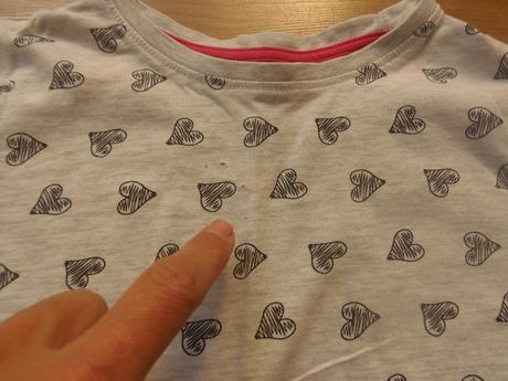 Tričko -srdiečka, h&m,140