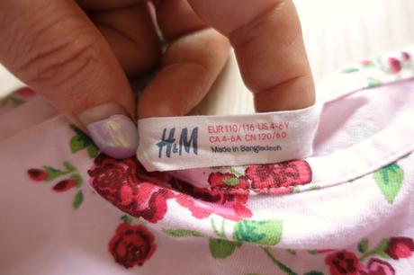 Šaty h&m 110/116, h&m,110