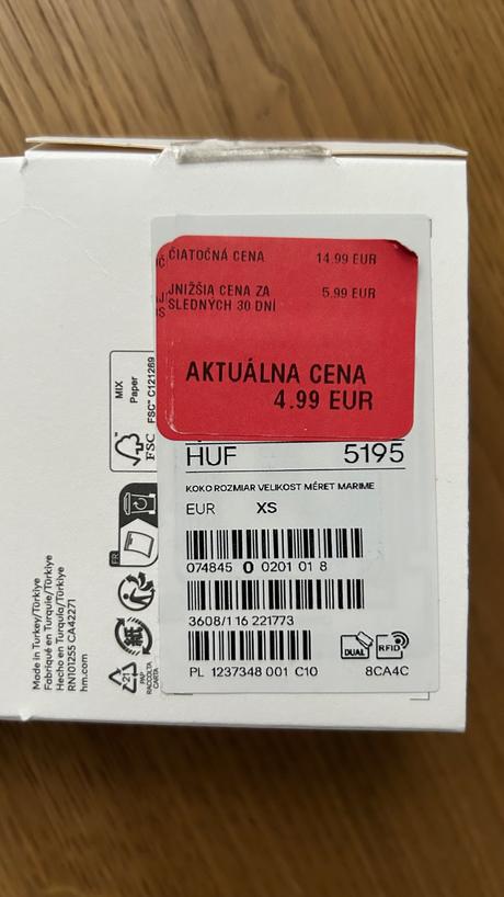 Pancuchy h&m, h&m,xs