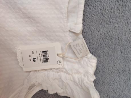 Nové biele šaty lindex s visačkou, lindex,68