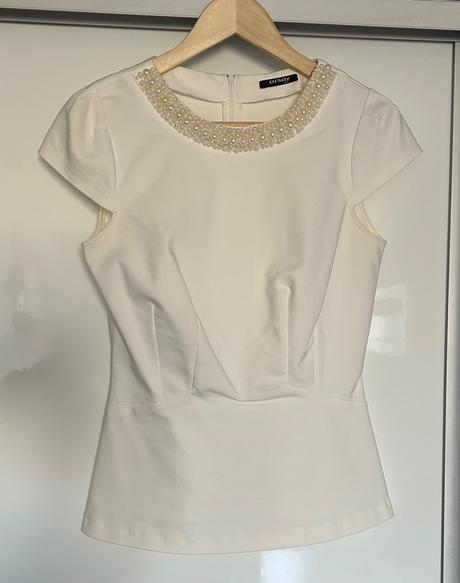 Ivory blúzka s perlami, orsay,38