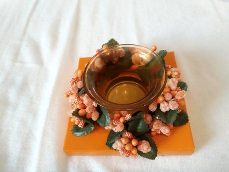 Dekoracny svietnik na cajovu sviecku, 