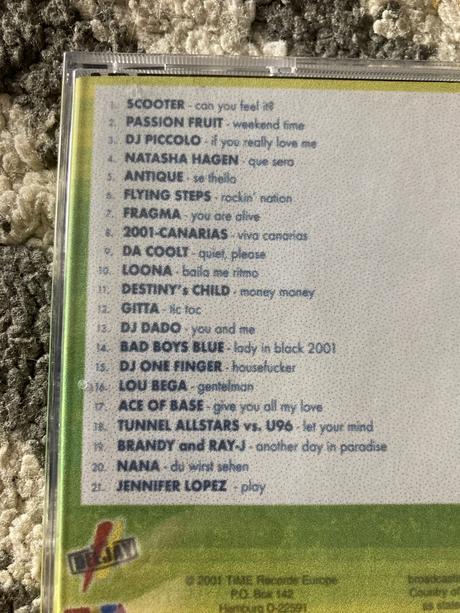 Deejays dance hits cd, 