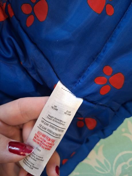 Zimná bunda detská labková patrola, f&f,86