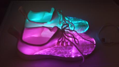 Svietiace tenisky 36 s nabijacim kablikom, pepperts,36