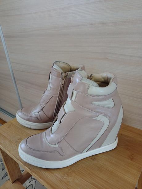 Kožené kotníkové tenisky, 36