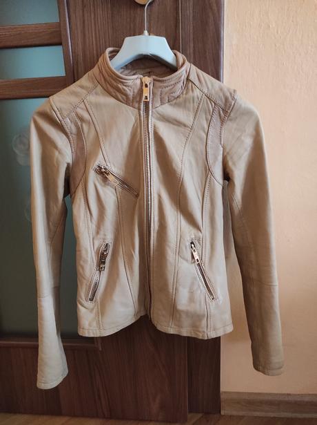 Kožená bunda, bershka,s