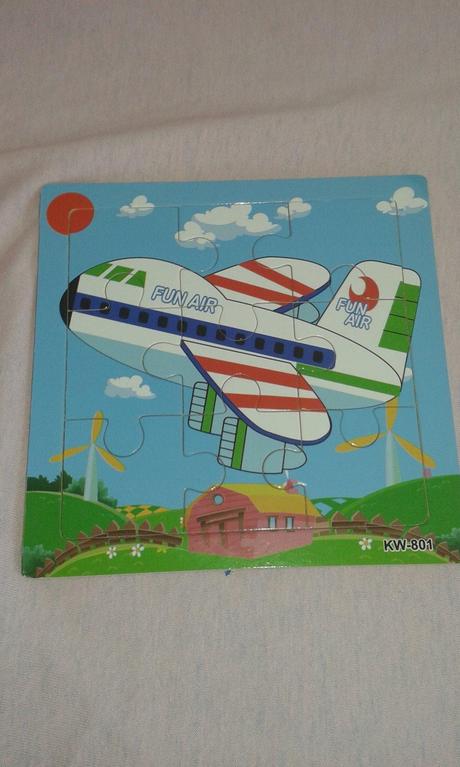 Puzzle 3x3 lietadlo,