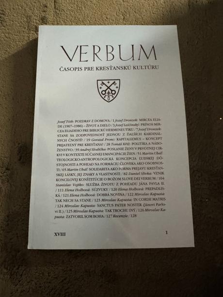 Verbum, časopis pre kresťanskú kultúru 17, 18, 