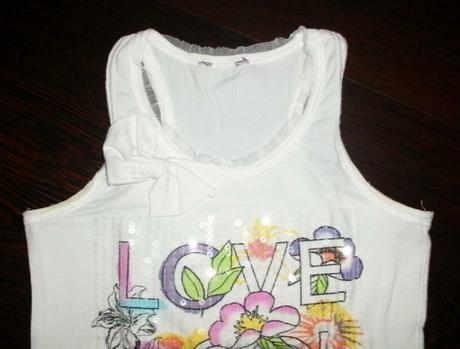 Milé tielko s flitríkovou aplikáciou - 134/140, 134