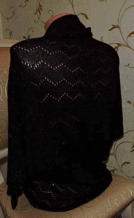 Čierne bolerko úplet, s