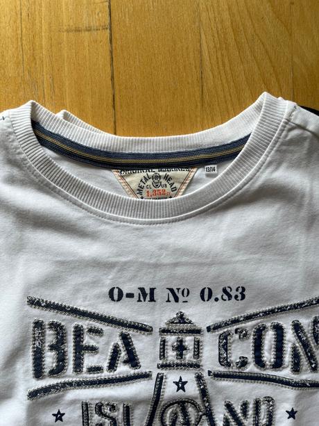 10 ks bavlnene znackove tricka s dlhym rukavom, original marines,158