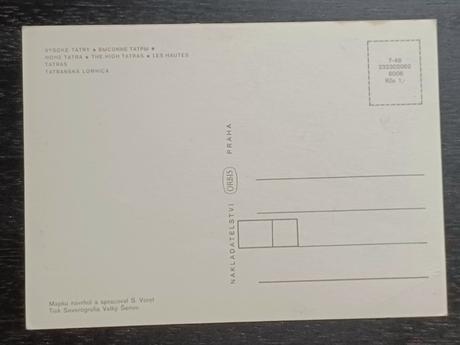 Vysoké tatry stará pohľadnica, 