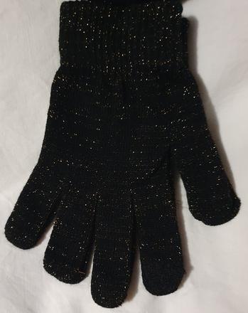 Cierne trblietave rukavice, 