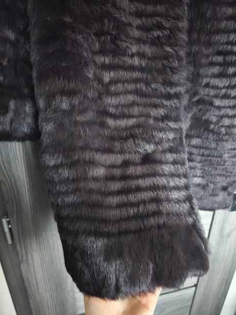 Luxusny pemiovy kozuch z norky, s