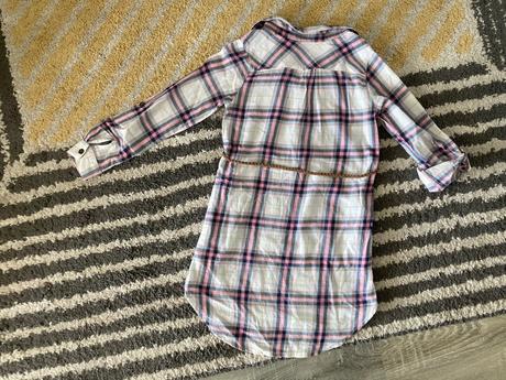 Košelové šaty s opaskom, h&m,122