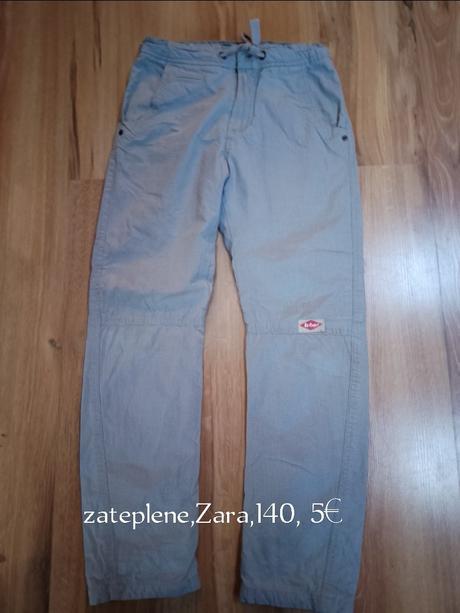 Zateplené nohavice, zara,140